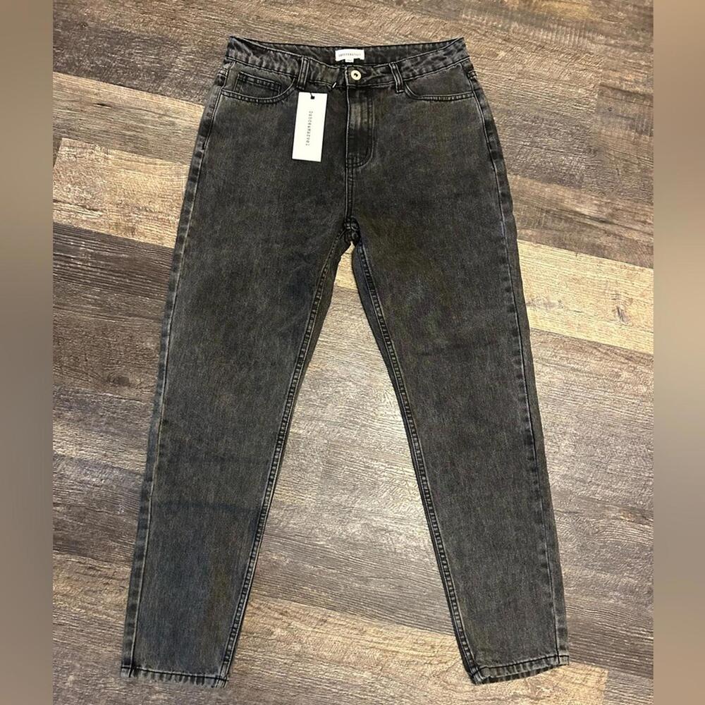 Dance & Marvel Black Jeans L Straight Leg NWT High Rise Casual Denim Large